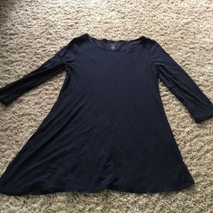 Black quarter sleeve dress